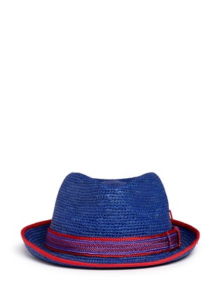 Main View - Click To Enlarge - MY BOB - 'Zeus Crochet' braided band Panama hat