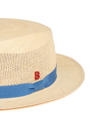 Detail View - Click To Enlarge - MY BOB - Après-Midi' open weave straw Panama hat