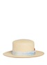 Main View - Click To Enlarge - MY BOB - Streak band straw boater hat