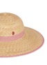 Detail View - Click To Enlarge - MY BOB - Paper trim wide brim straw capeline hat
