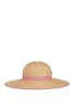 Main View - Click To Enlarge - MY BOB - Paper trim wide brim straw capeline hat