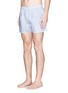 Figure View - Click To Enlarge - SUNSPEL - Dash grid print boxer shorts