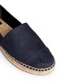 Detail View - Click To Enlarge - TORY BURCH - Denim leather espadrilles