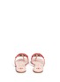 Back View - Click To Enlarge - TORY BURCH - 'Miller 2' stripe snake embossed leather thong sandals