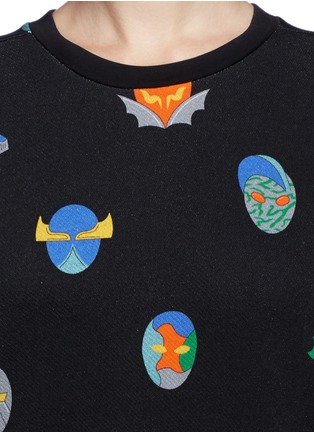 Detail View - Click To Enlarge - STELLA MCCARTNEY - 'Superstellaheroes' mask print sweatshirt