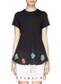 Main View - Click To Enlarge - STELLA MCCARTNEY - 'Superstellaheroes' mask print ruffle hem T-shirt