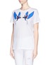 Front View - Click To Enlarge - STELLA MCCARTNEY - Swallow print cotton jersey T-shirt