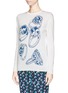 Front View - Click To Enlarge - STELLA MCCARTNEY - Ring cloqué intarsia knit sweater