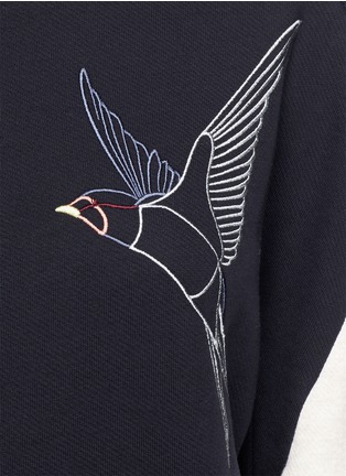 Detail View - Click To Enlarge - STELLA MCCARTNEY - Mirror image swallow print sweatshirt
