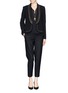 Figure View - Click To Enlarge - DIANE VON FURSTENBERG - 'Alyona' jewel lapel crepe jacket