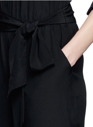 Detail View - Click To Enlarge - DIANE VON FURSTENBERG - 'Lori' blouson silk crepe jumpsuit