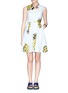 Detail View - Click To Enlarge - MSGM - Pineapple print poplin dress