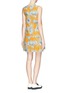 Back View - Click To Enlarge - MSGM - Leaf print zip pocket shift dress