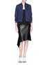 Figure View - Click To Enlarge - REED KRAKOFF - Flounce hem leather skirt