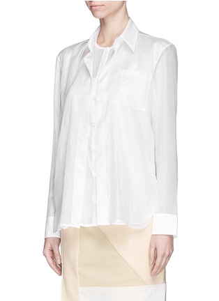 Front View - Click To Enlarge - REED KRAKOFF - Double layer chiffon shirt