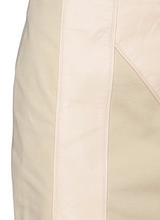 Detail View - Click To Enlarge - REED KRAKOFF - Leather patchwork skirt