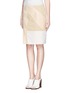 Front View - Click To Enlarge - REED KRAKOFF - Leather patchwork skirt
