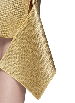 Detail View - Click To Enlarge - REED KRAKOFF - Flounce hem metallic skirt