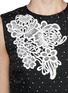 Detail View - Click To Enlarge - ERDEM - 'Talia' floral lace polka dot jacquard layer dress
