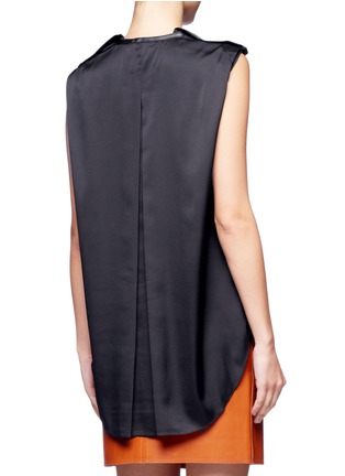 Back View - Click To Enlarge - 3.1 PHILLIP LIM - Leather neck harness top