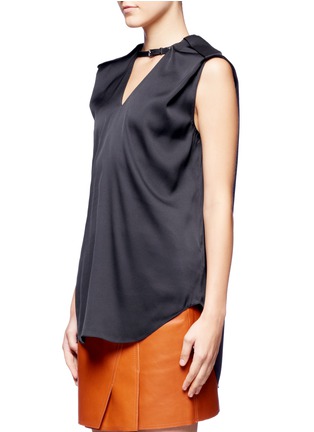 Front View - Click To Enlarge - 3.1 PHILLIP LIM - Leather neck harness top