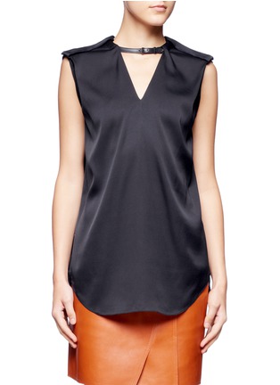 Main View - Click To Enlarge - 3.1 PHILLIP LIM - Leather neck harness top