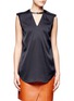 Main View - Click To Enlarge - 3.1 PHILLIP LIM - Leather neck harness top