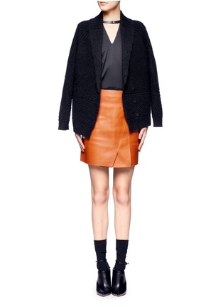 Figure View - Click To Enlarge - 3.1 PHILLIP LIM - Leather neck harness top