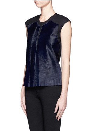 Front View - Click To Enlarge - HELMUT LANG - Calf fur front top