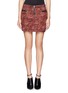 Main View - Click To Enlarge - MAISON SCOTCH - Quilted feather print skirt