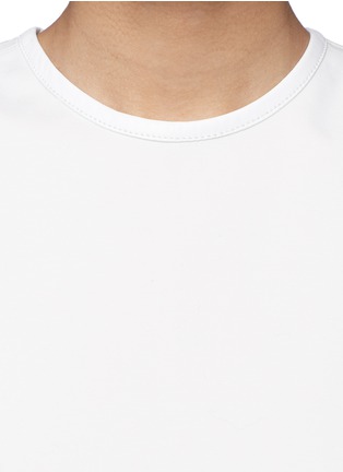Detail View - Click To Enlarge - HELMUT LANG - Leather trim sleeveless top