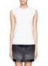 Main View - Click To Enlarge - HELMUT LANG - Leather trim sleeveless top