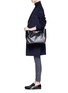 Front View - Click To Enlarge - STELLA MCCARTNEY - Contrast inlay shoulder bag