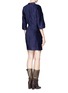 Back View - Click To Enlarge - 3.1 PHILLIP LIM - Textured high-collar dress