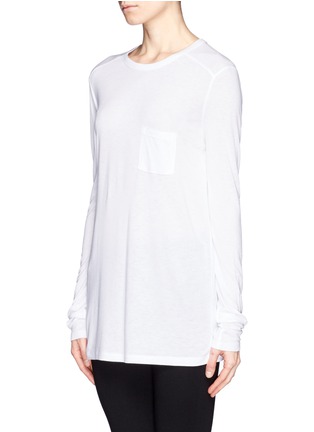 Front View - Click To Enlarge - T BY ALEXANDER WANG - Classic pocket long-sleeve T-shirt