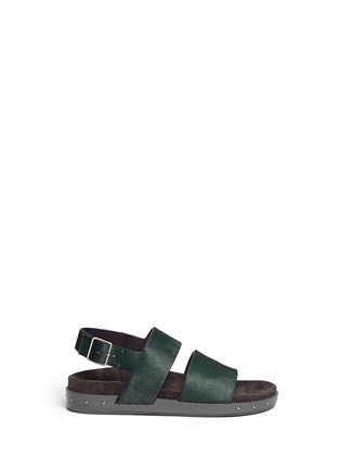Main View - Click To Enlarge - LANVIN - Calf hair double strap sandals