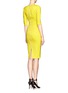 Back View - Click To Enlarge - VICTORIA BECKHAM - Mid-sleeve sheath dress