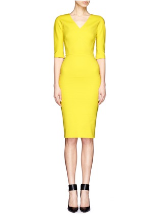 Main View - Click To Enlarge - VICTORIA BECKHAM - Mid-sleeve sheath dress