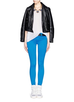 Figure View - Click To Enlarge - J BRAND - Luxe Sateen Super Skinny jeans
