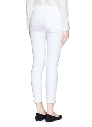 Back View - Click To Enlarge - FRAME - Le Skinny de Jeanne Crop' zip jeans