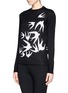 Front View - Click To Enlarge - MC Q - Swallow intarsia sweater