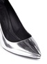 Detail View - Click To Enlarge - MC Q SHOES - Lex baroque heel metallic leather pumps