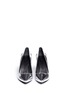 Figure View - Click To Enlarge - MC Q SHOES - Lex baroque heel metallic leather pumps