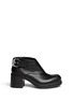 Main View - Click To Enlarge - MC Q SHOES - 'Liesa' buckle leather booties