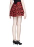 Back View - Click To Enlarge - ALICE & OLIVIA - 'Fizer' rose jacquard box pleat skirt