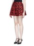 Front View - Click To Enlarge - ALICE & OLIVIA - 'Fizer' rose jacquard box pleat skirt