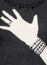 Detail View - Click To Enlarge - ALICE & OLIVIA - 'Hand with Ring' strass and crystal sweater