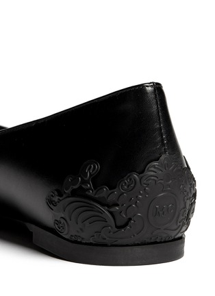 Detail View - Click To Enlarge - MC Q - Ada edge brocade heel leather flats