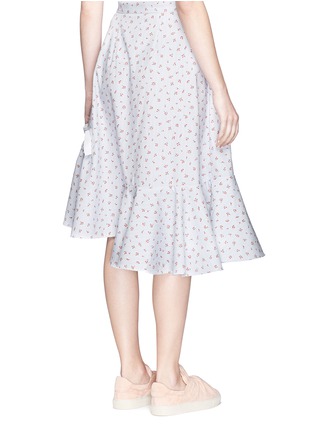 Back View - Click To Enlarge - SHUSHU/TONG - Floral print asymmetric ruffle skirt