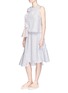 Figure View - Click To Enlarge - SHUSHU/TONG - Floral print asymmetric ruffle skirt